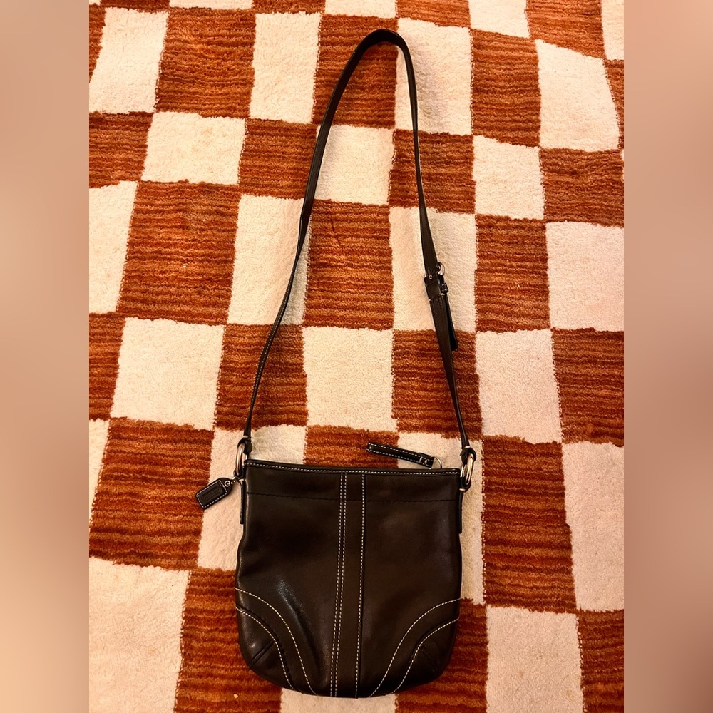 Vintage Coach Black Crossbody Purse